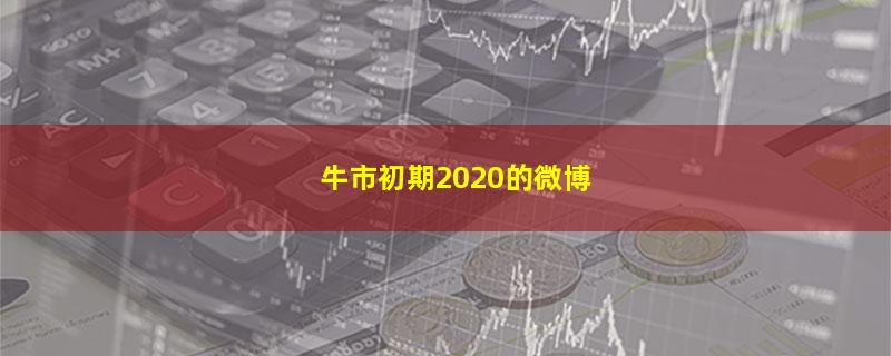 牛市初期2020的微博