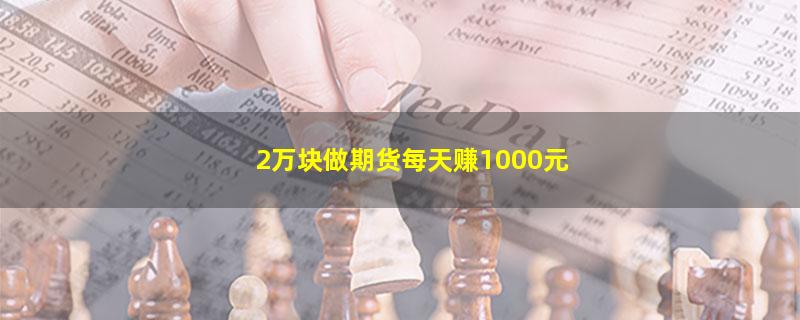 2万块做期货每天赚1000元