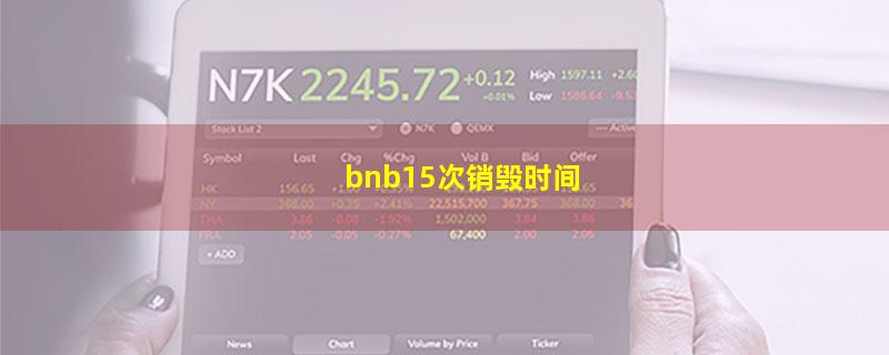 bnb15次销毁时间