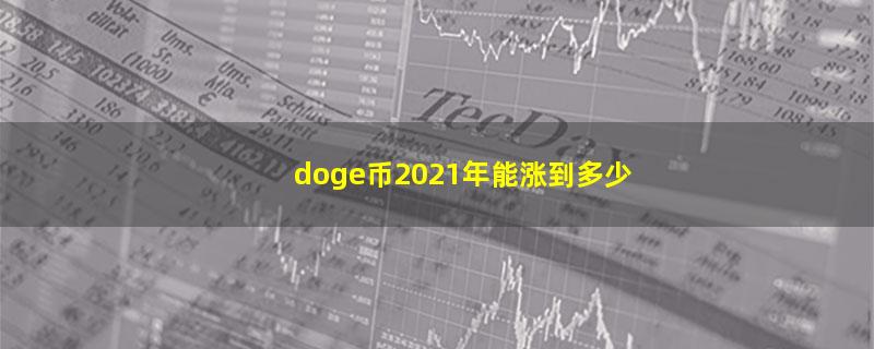 doge币2021年能涨到多少