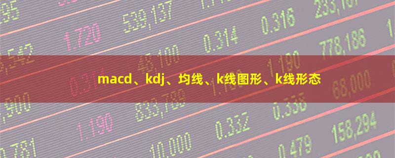 macd、kdj、均线、k线图形、k线形态