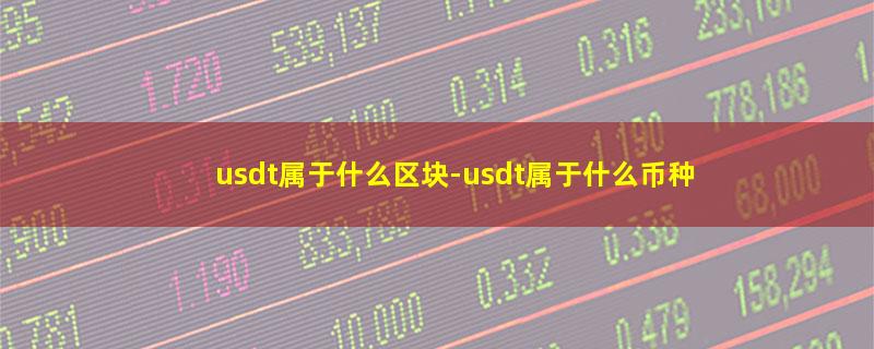 usdt属于什么区块-usdt属于什么币