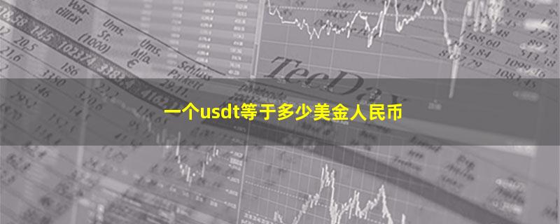 一个usdt等于多少美金人民币