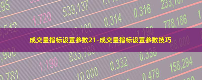 成交量指标设置参数21.jpg