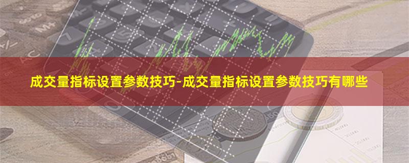 成交量指标设置参数技巧.jpg