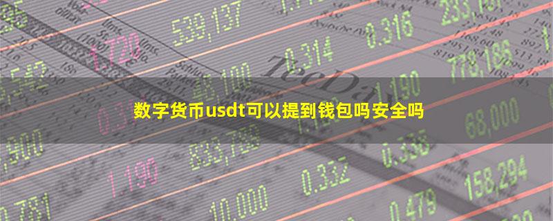 数字货币usdt可以提到钱包吗安全吗