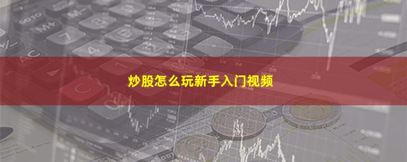 炒股怎么玩新手入门视频