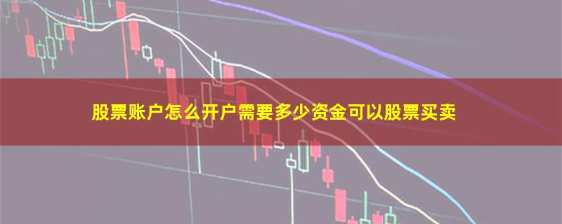 股票账户怎么开户需要多少资金可以股票买卖