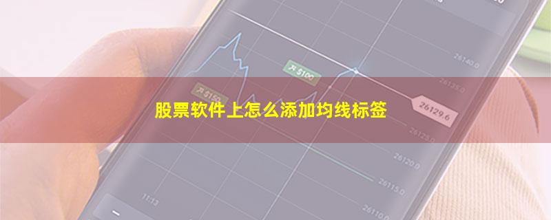 股票软件上怎么添加均线标签