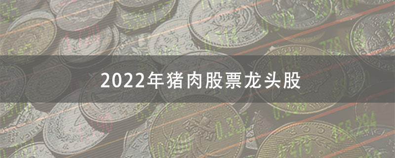 2022年猪肉股票龙头股!