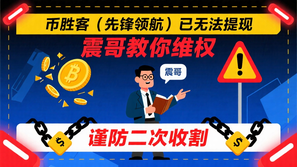 币胜客(先锋领航)已经无法提现，震哥教你维权，谨防二次收割