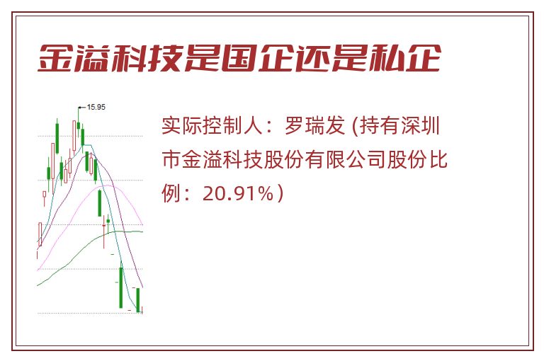 金溢科技是国企还是私企