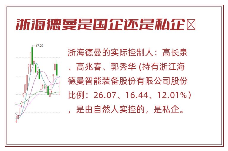 浙海德曼是国企还是私企	