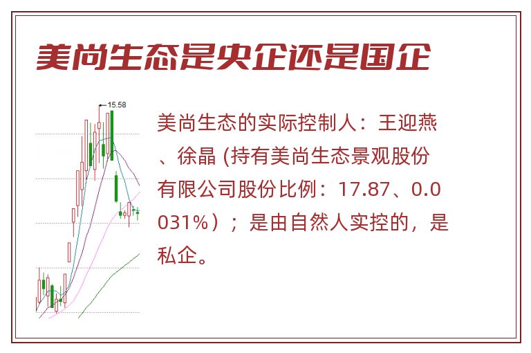 美尚生态是央企还是国企