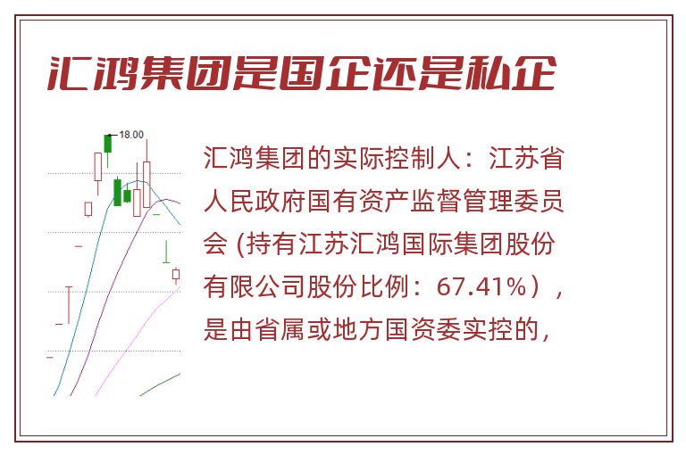 汇鸿集团是国企还是私企