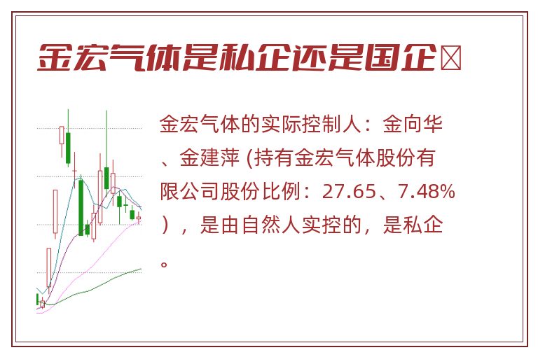 金宏气体是私企还是国企	