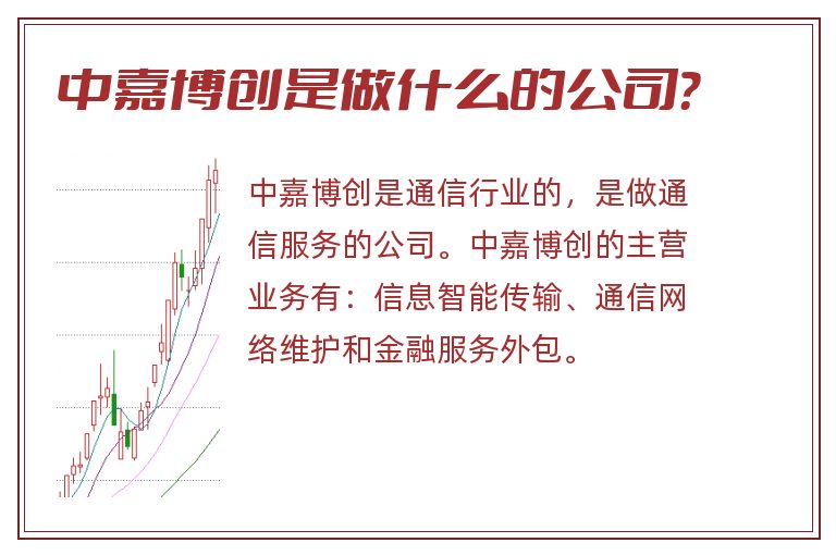 中嘉博创是做什么的公司？