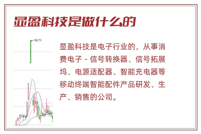 显盈科技是做什么的