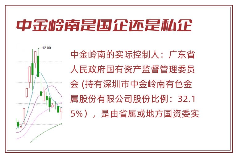 中金岭南是国企还是私企