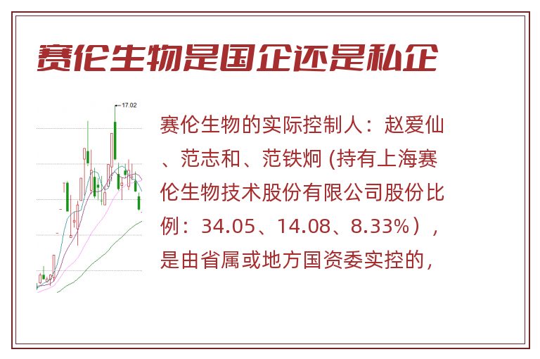 赛伦生物是国企还是私企