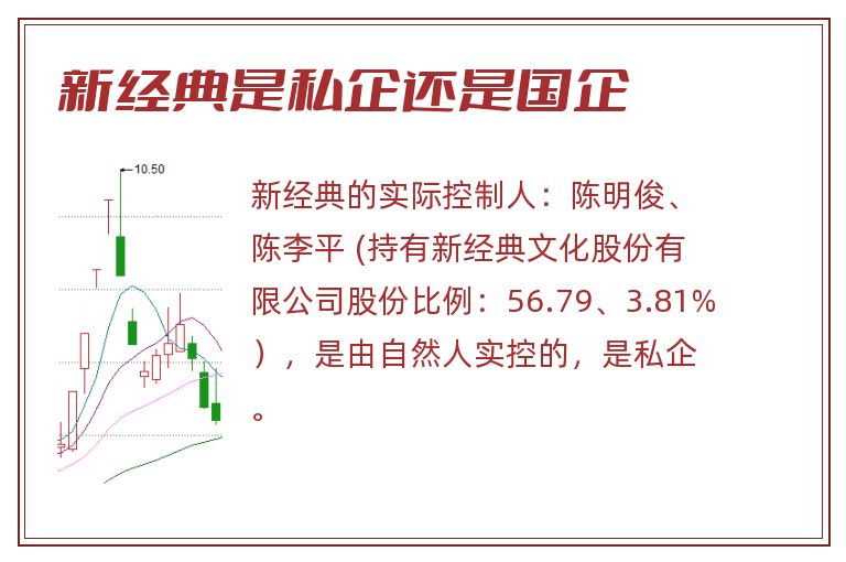 新经典是私企还是国企