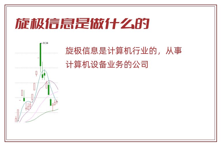 旋极信息是做什么的