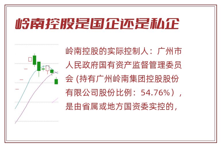 岭南控股是国企还是私企