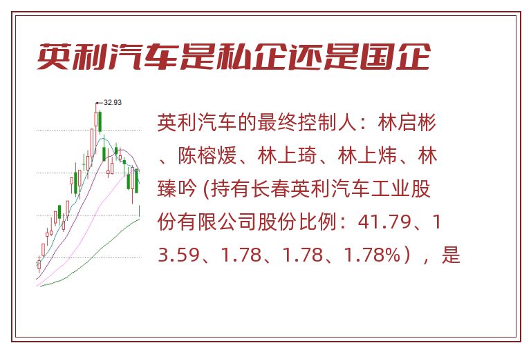 英利汽车是私企还是国企