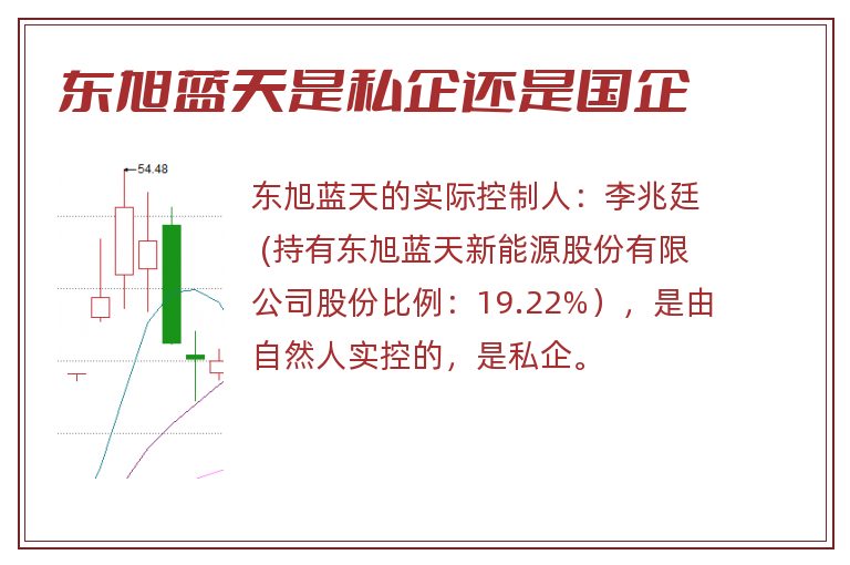 东旭蓝天是私企还是国企