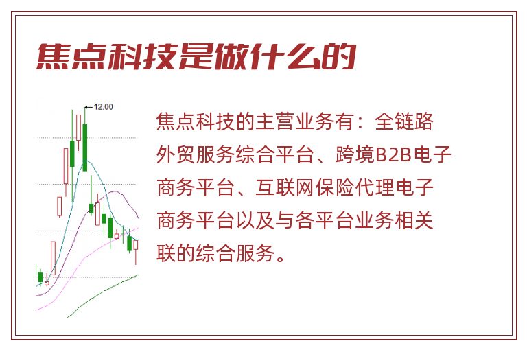 焦点科技是做什么的