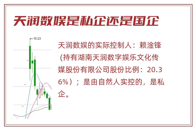 天润数娱是私企还是国企