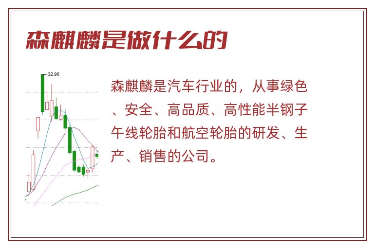 森麒麟是做什么的