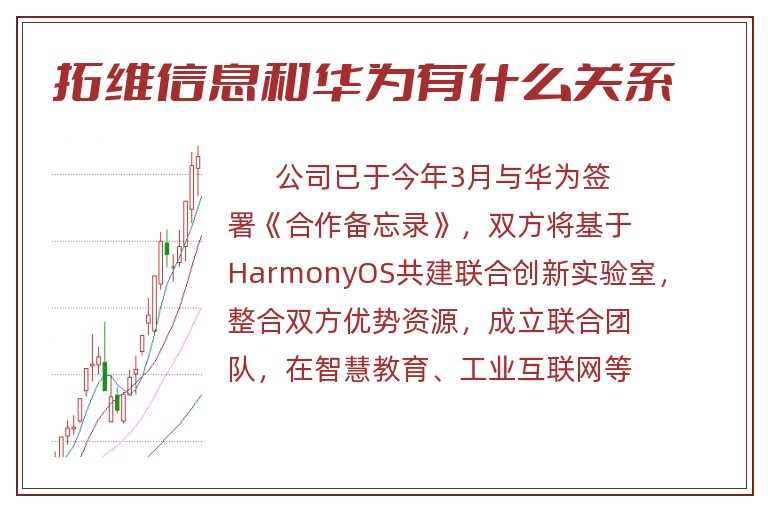 拓维信息和华为有什么关系