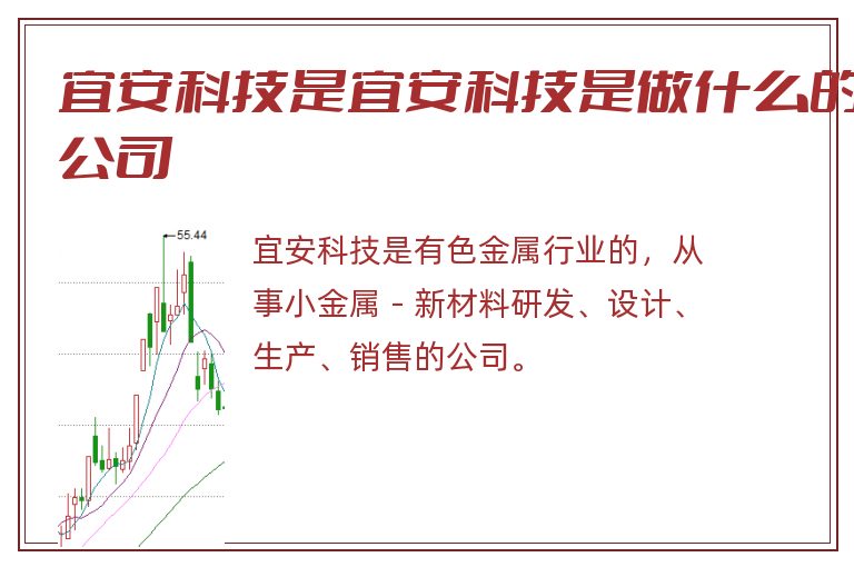 宜安科技是宜安科技是做什么的公司