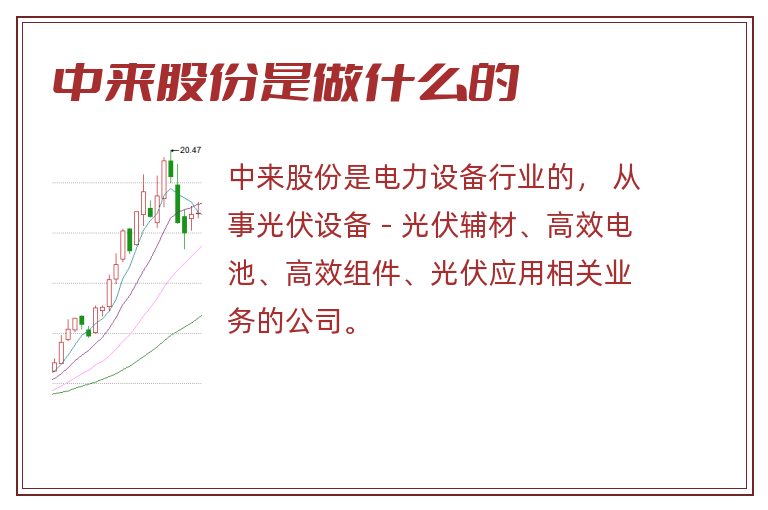 中来股份是做什么的