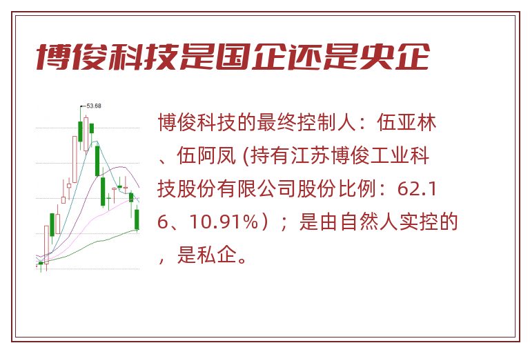 博俊科技是国企还是央企