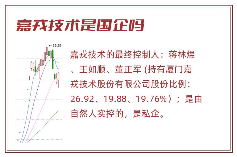 嘉戎技术是国企吗