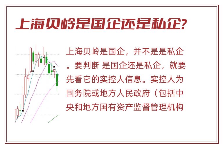 上海贝岭是国企还是私企？