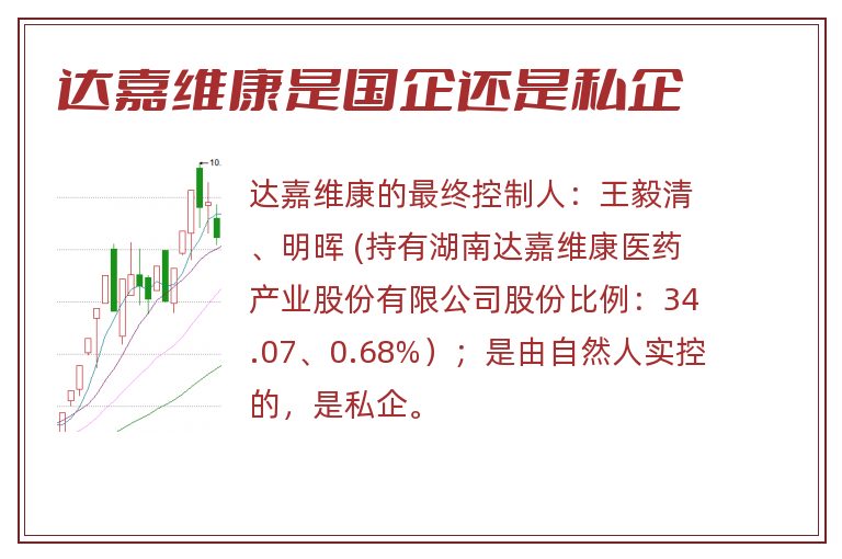 达嘉维康是国企还是私企