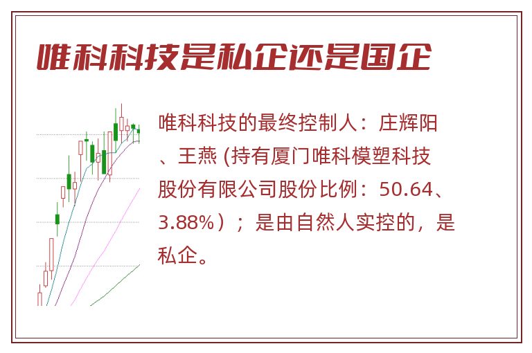 唯科科技是私企还是国企