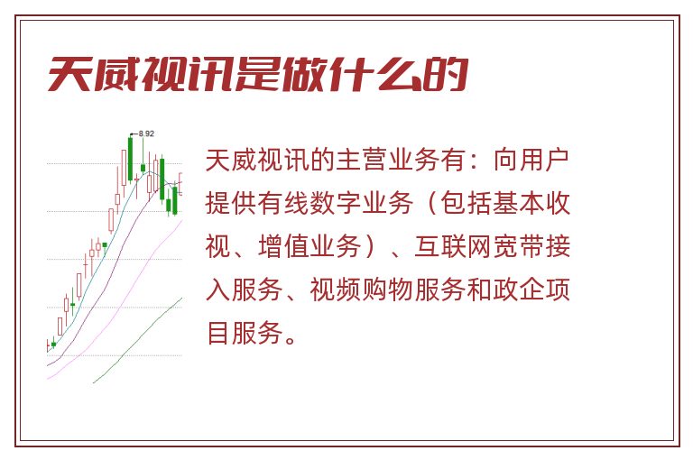 天威视讯是做什么的