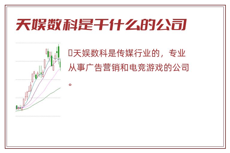 天娱数科是干什么的公司