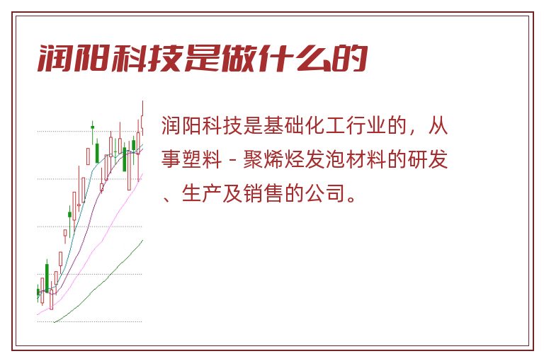 润阳科技是做什么的