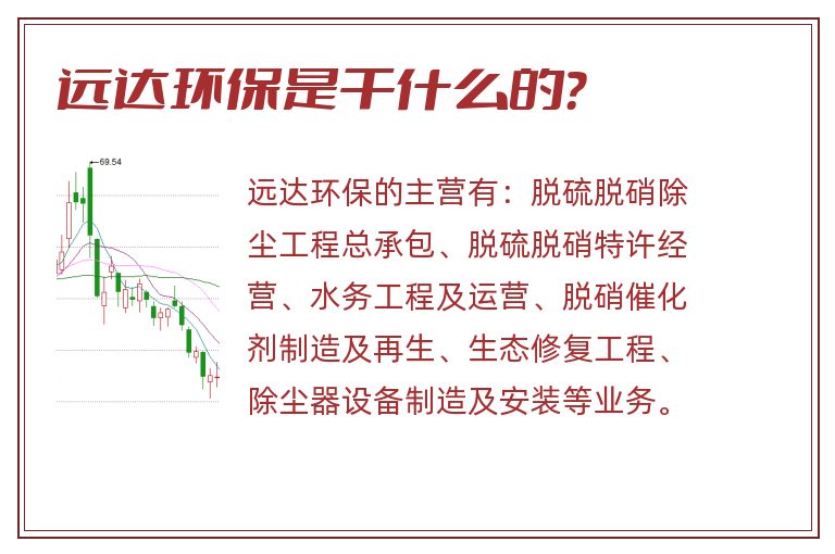 远达环保是干什么的？