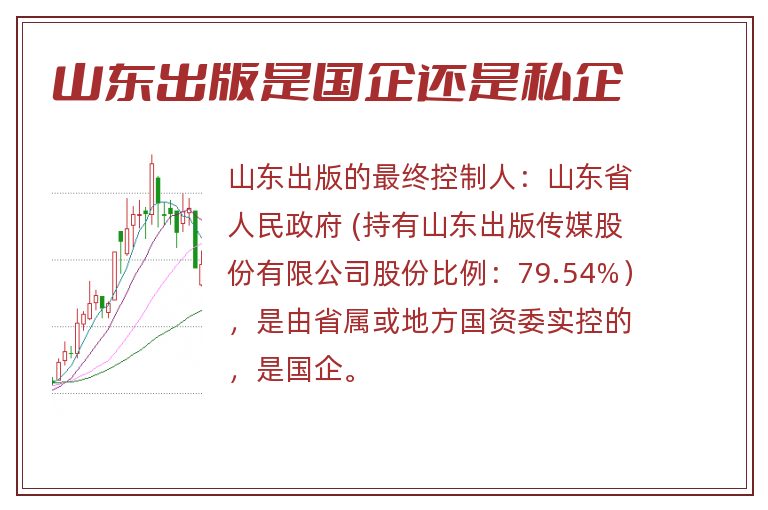 山东出版是国企还是私企