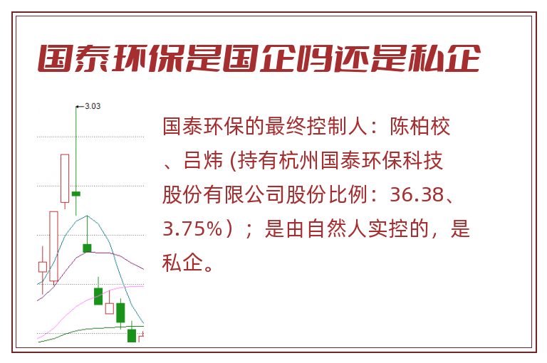 国泰环保是国企吗还是私企