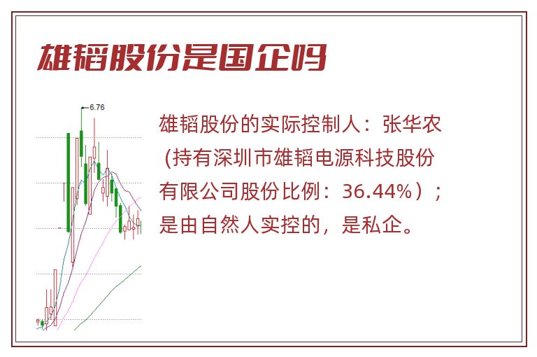 雄韬股份是国企吗