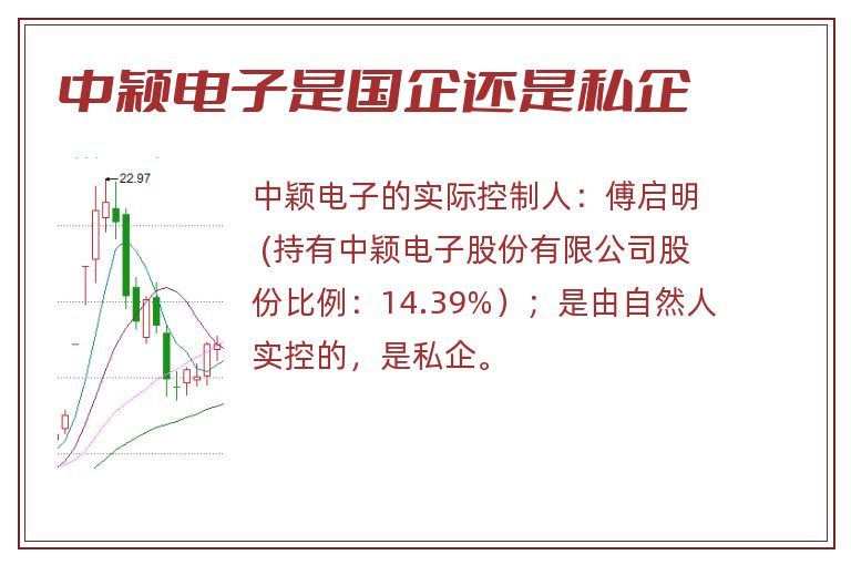 中颖电子是国企还是私企