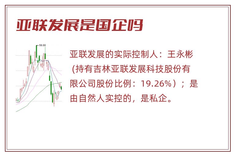 亚联发展是国企吗
