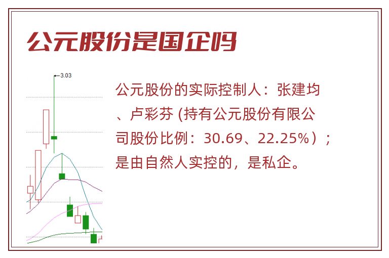 公元股份是国企吗